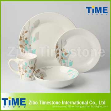 Vajilla de porcelana personalizada de forma redonda